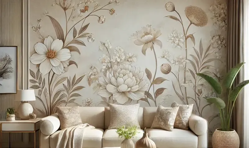 صورة توضح فئة ورق الحائط للجدران 