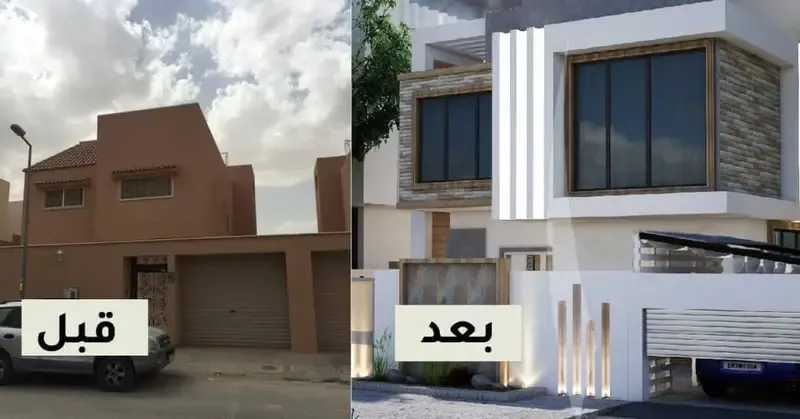 معلم دهانات بروفايل خارجي في حي البساتين بجدة