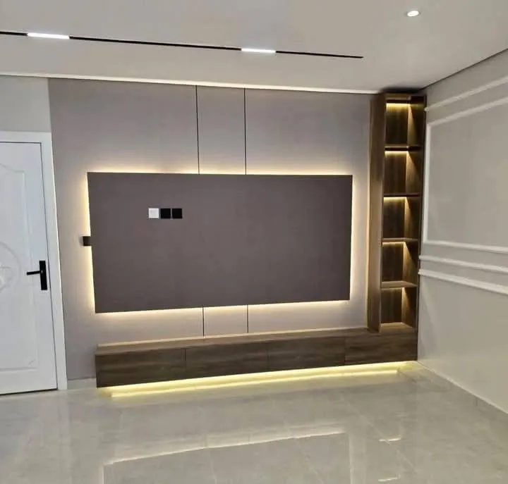 ديكورات جبس بوردبحي الصالحية:أحدث تصاميم شاشات بلازما مودرن 